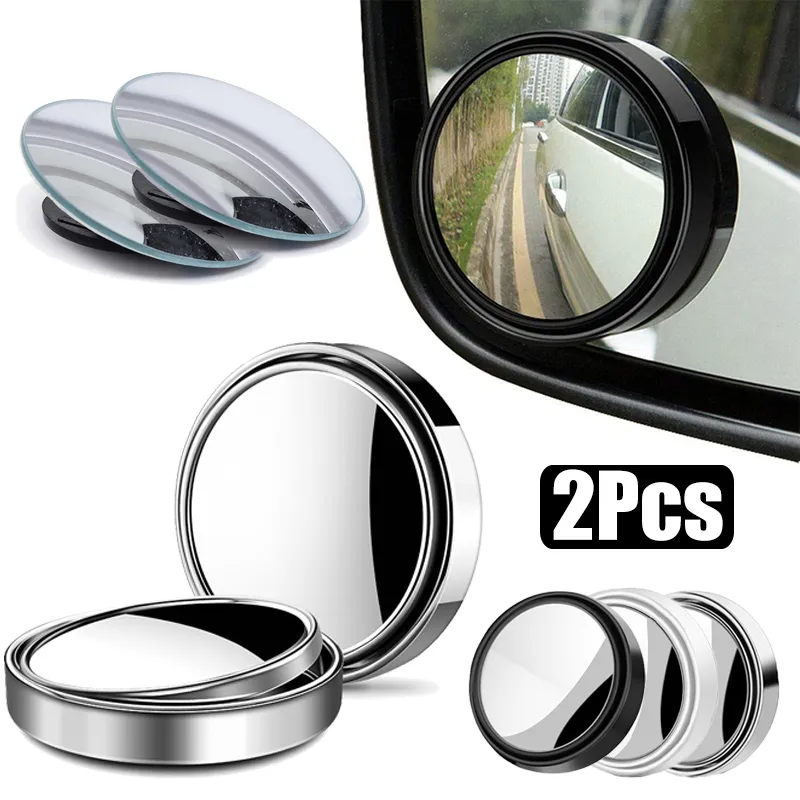 Car Blind Spot Mirror - 360° Adjustable Wide-Angle Round Convex Blind