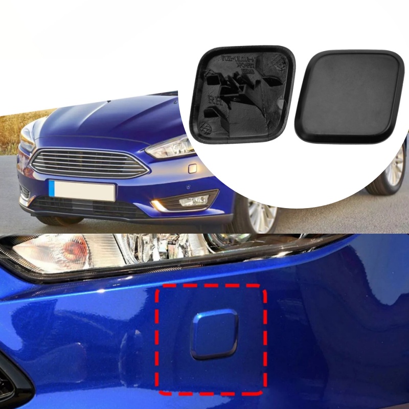 Car Accessories Uk - 2Pcs Headlight Washer Nozzle Jet Cover