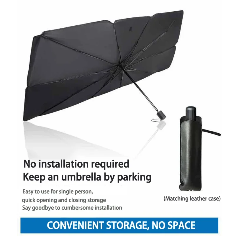 Car Accessories For Interior - Car Foldable Front Windshield Sunshades Interior