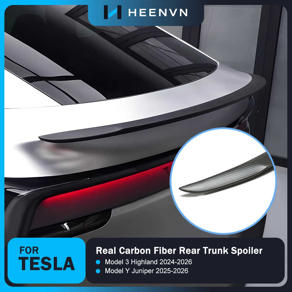 Car Accessories List - Heenvn Real Carbon Fiber Car Rear