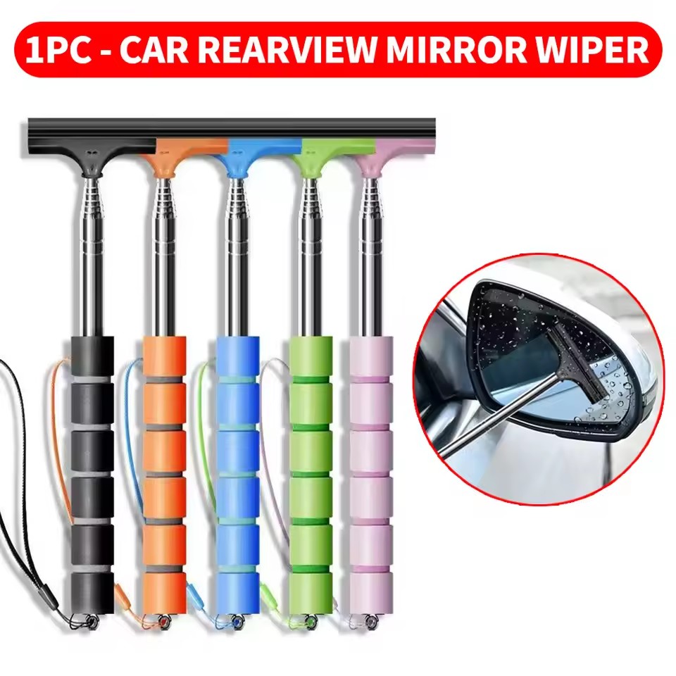Car Accessories Gifts - Rearview Mirror Windscreen Wiper Retractable Portable
