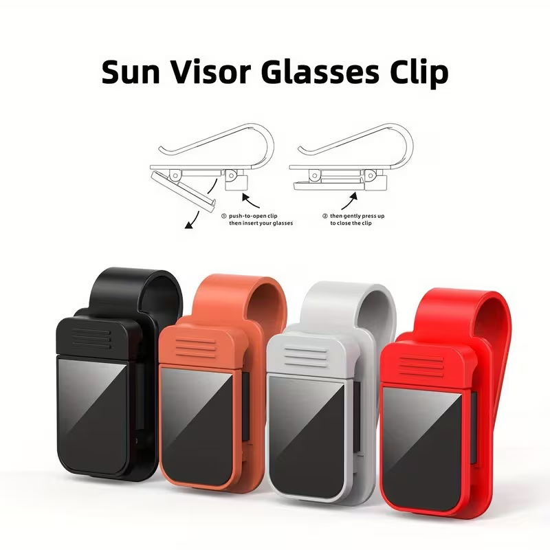 Car Accessories For Interior - Sun Visor Sunglasses Holder for Car