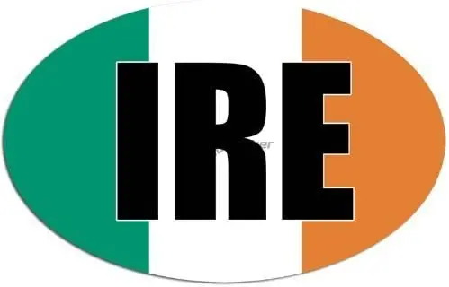 Ireland Flag Luck Clover Harp  - Car Accessories Ireland recension och pris