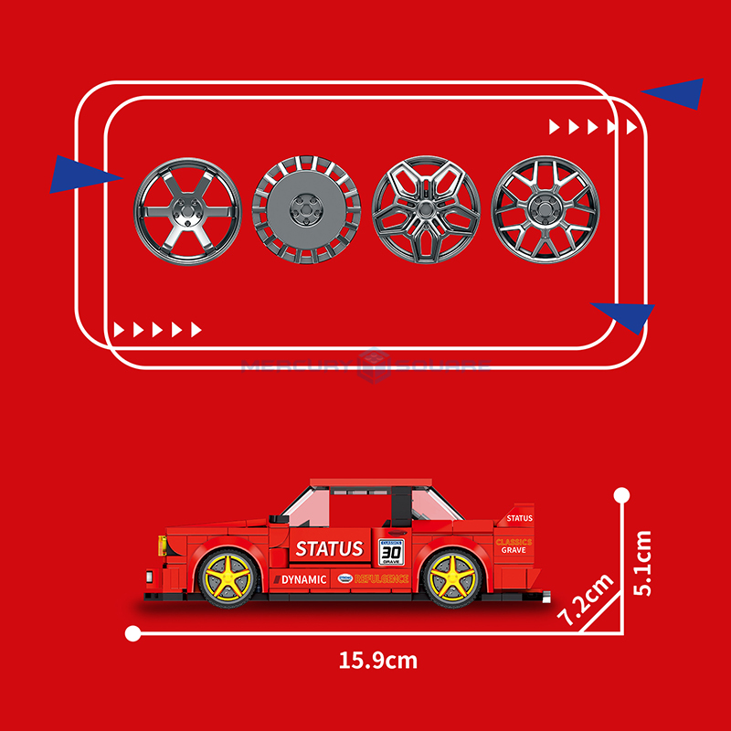 Red E30 Racing Vehicle Model B - Car Accessories Gift Ideas recension och pris