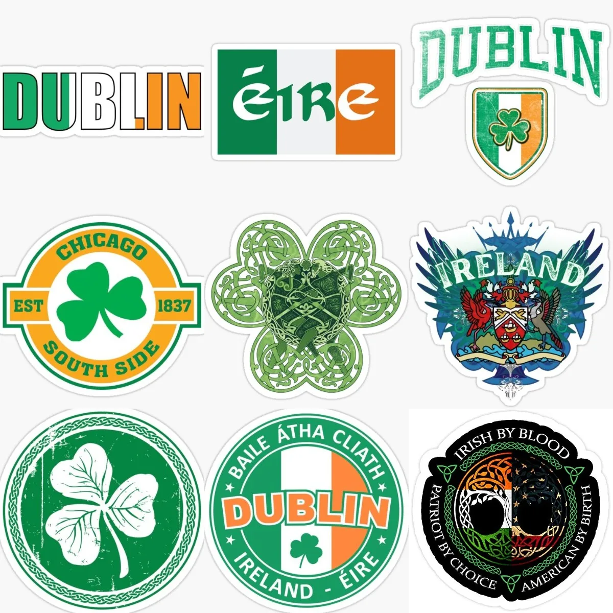 Ireland Flag Luck Clover Badge - Car Accessories Ireland recension och pris