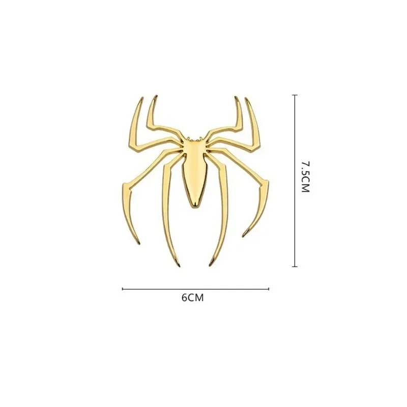 3D metal car stickers, spider  - Car Accessories Logo recension och pris