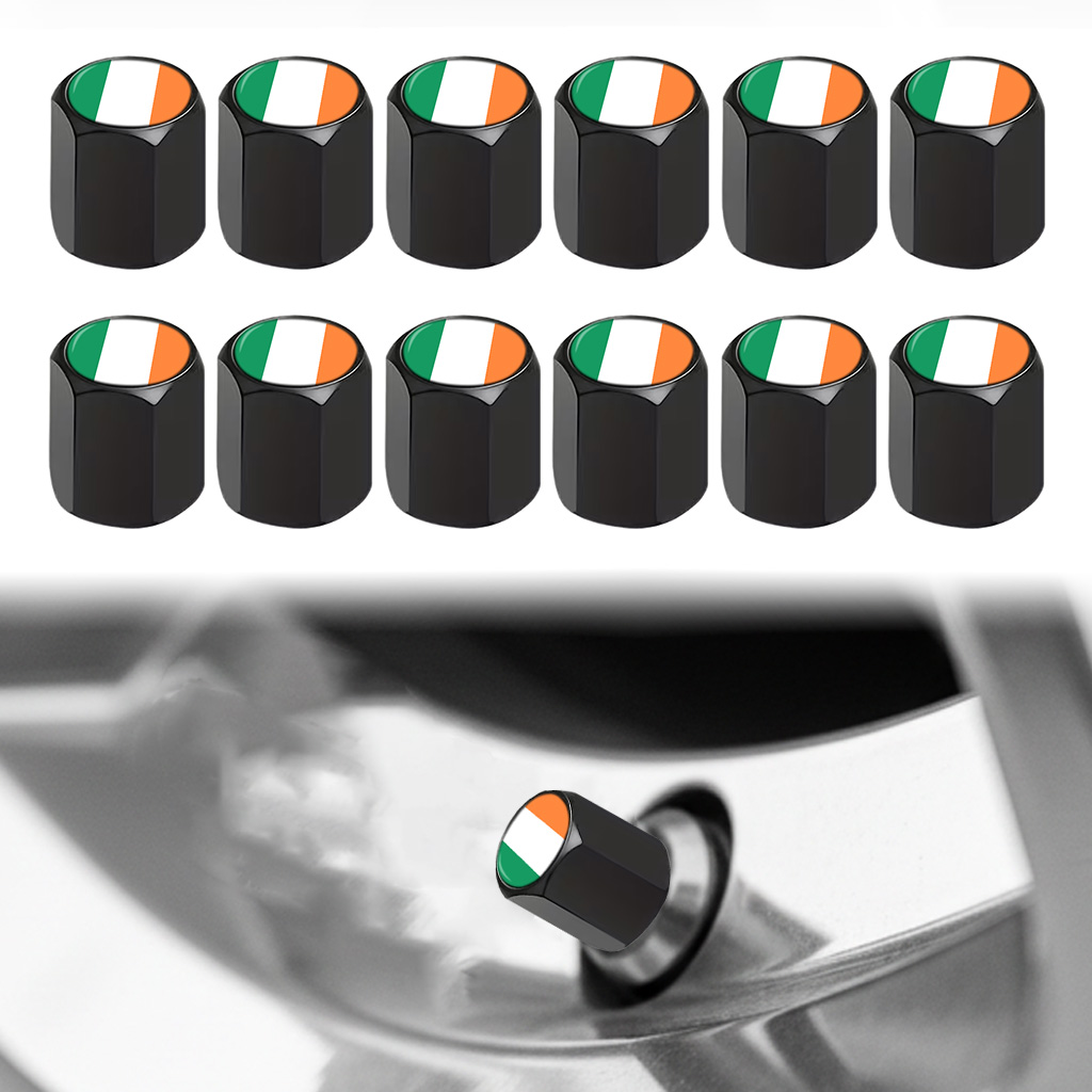 12Pcs Ireland Flag Valve Stem  - Car Accessories Ireland recension och pris