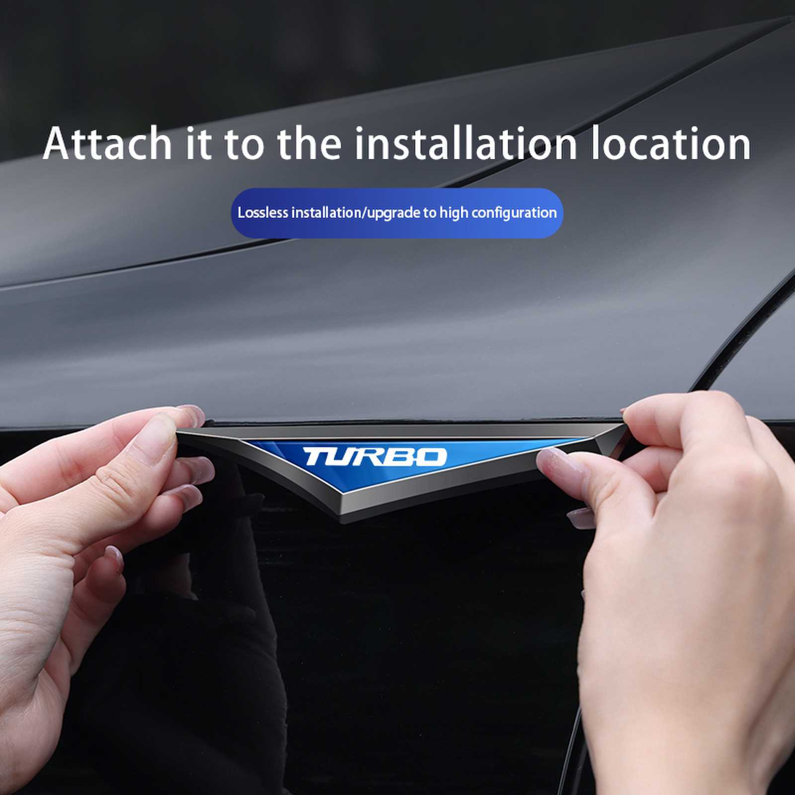 New Fashion Turbo Logo Car Met - Car Accessories Logo recension och pris