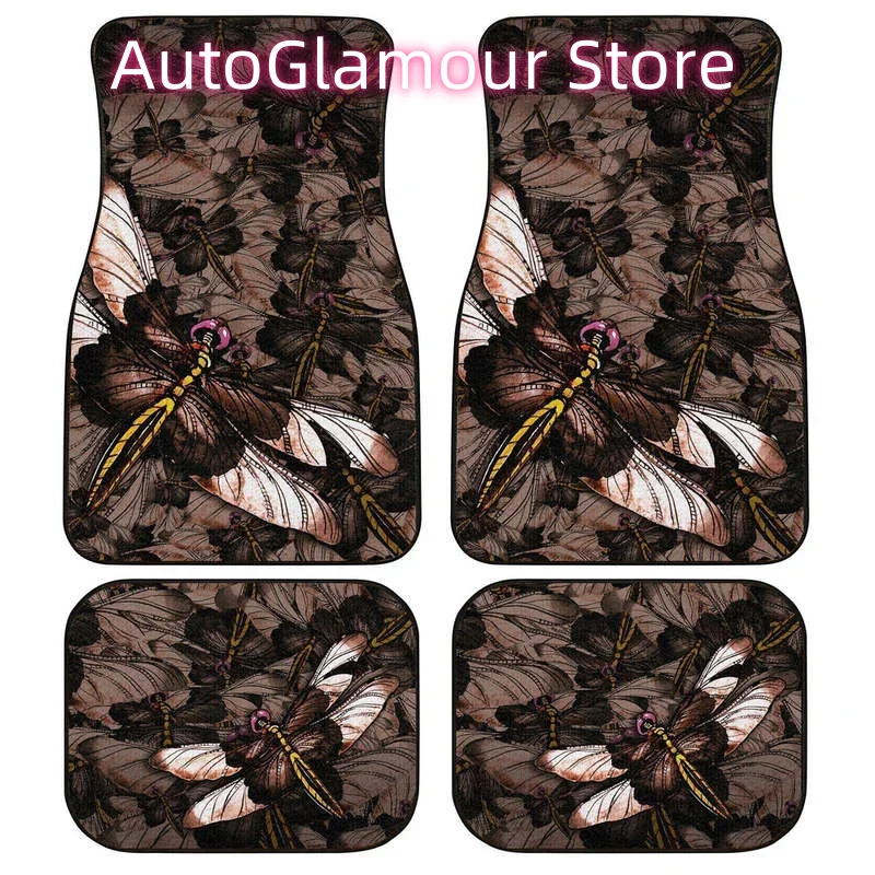 Brown Dragonfly Car Floor Mats - Car Accessories Gift Ideas recension och pris
