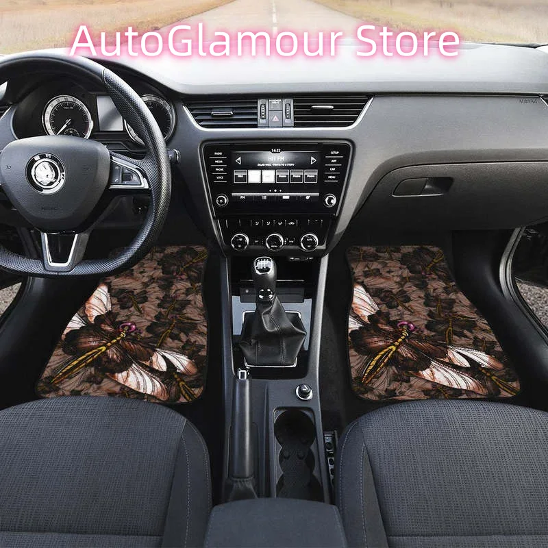 Brown Dragonfly Car Floor Mats - Car Accessories Gift Ideas recension och pris