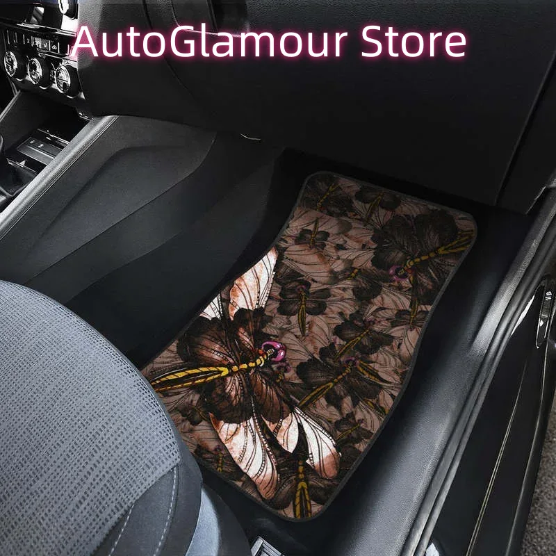 Brown Dragonfly Car Floor Mats - Car Accessories Gift Ideas recension och pris