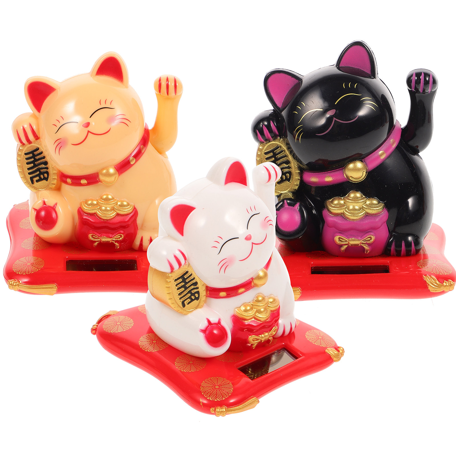 3Pcs Solar Powered Waving Cat  - Car Accessories Gift Ideas recension och pris