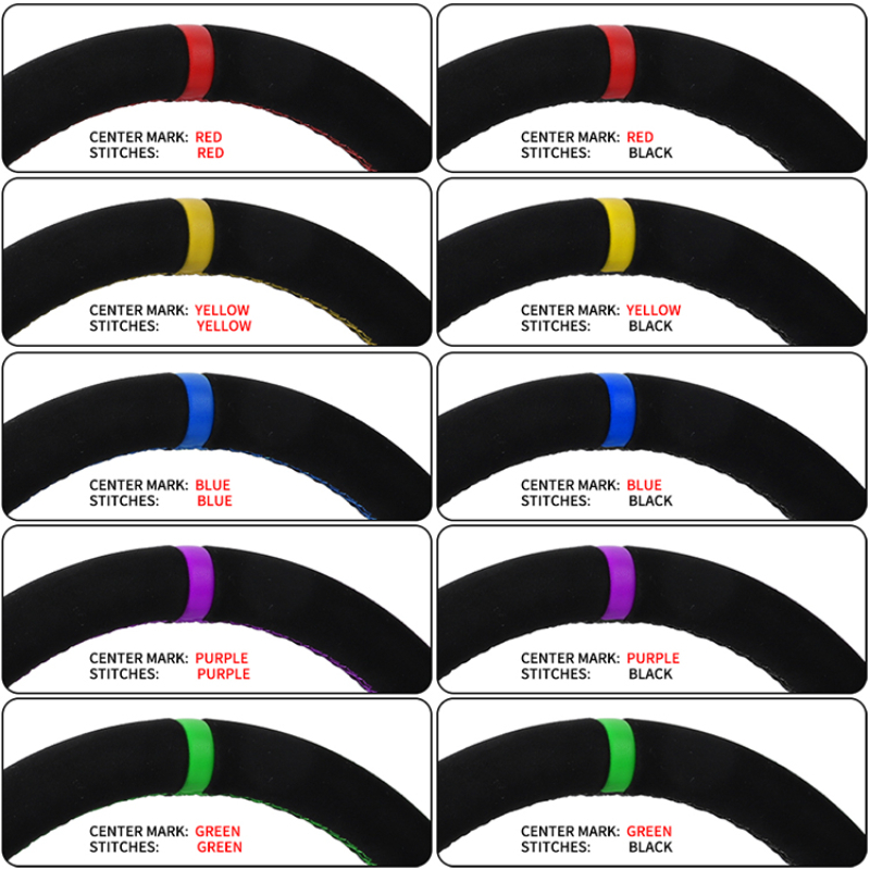 Suede Racing Steering Wheel Su - Car Accessories Logo recension och pris