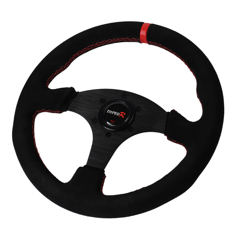 Suede Racing Steering Wheel Su - Car Accessories Logo recension och pris
