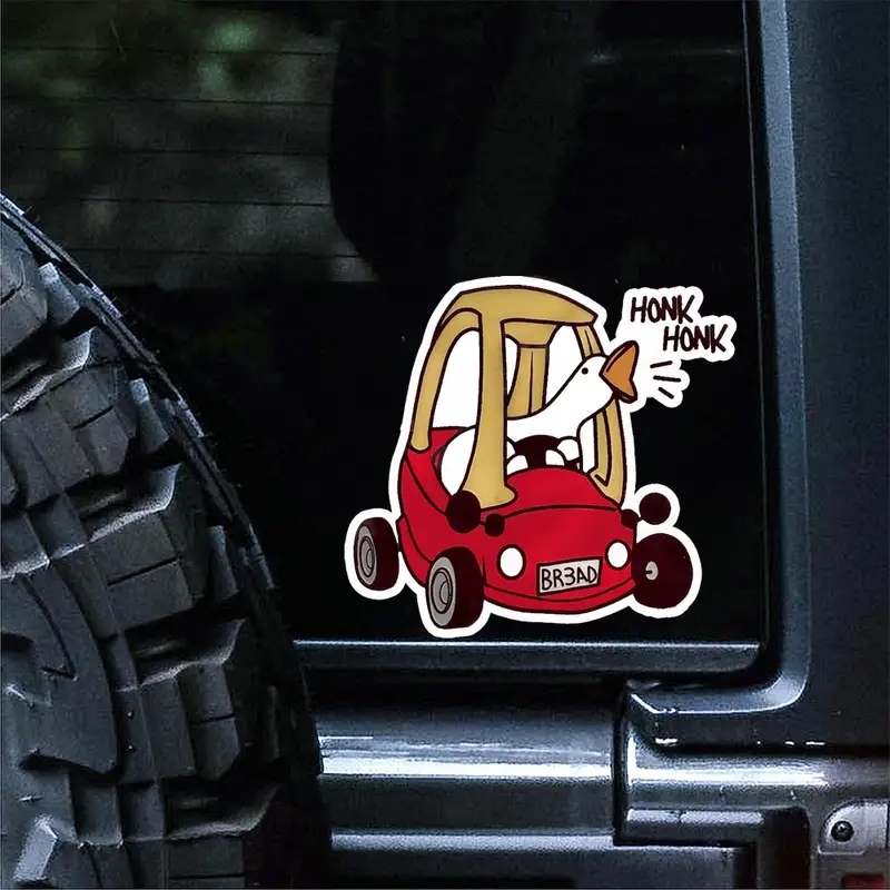 Funny Honk Goose Vinyl Sticker - Car Accessories Gift Ideas recension och pris