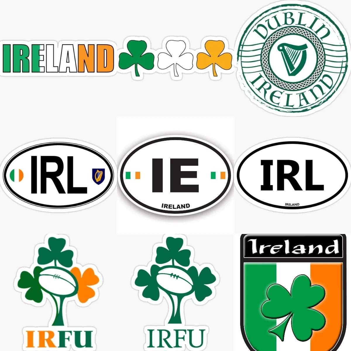 Ireland IRL Flag Luck Clover P - Car Accessories Ireland recension och pris