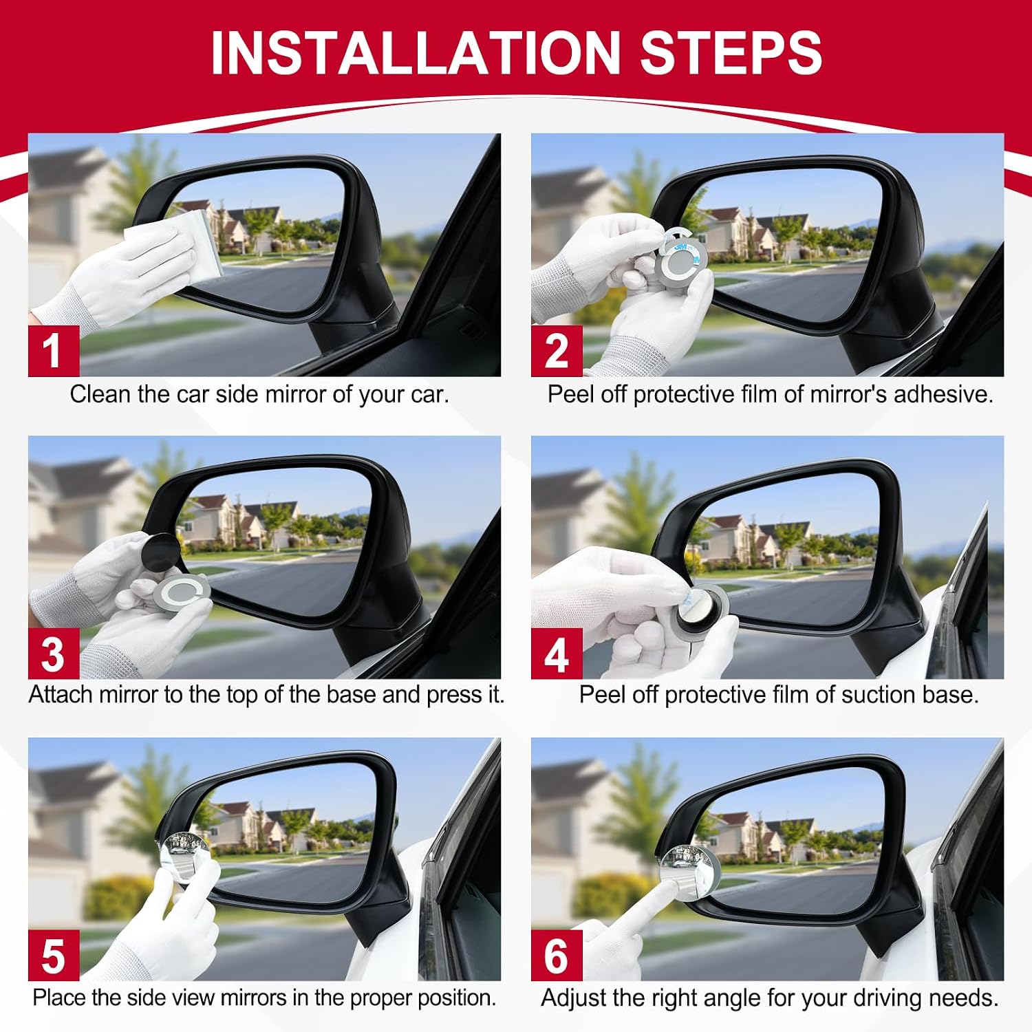 Blind Spot Mirror, Round HD Gl - Car Blind Spot Mirror recension och pris