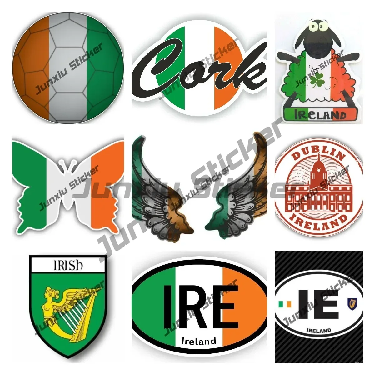 Ireland Flag Wings Creative Mo - Car Accessories Ireland recension och pris