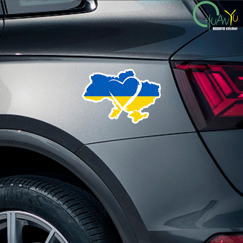 Sign Car Sticker Ukraine Sunfl - Car Accessories Uk recension och pris