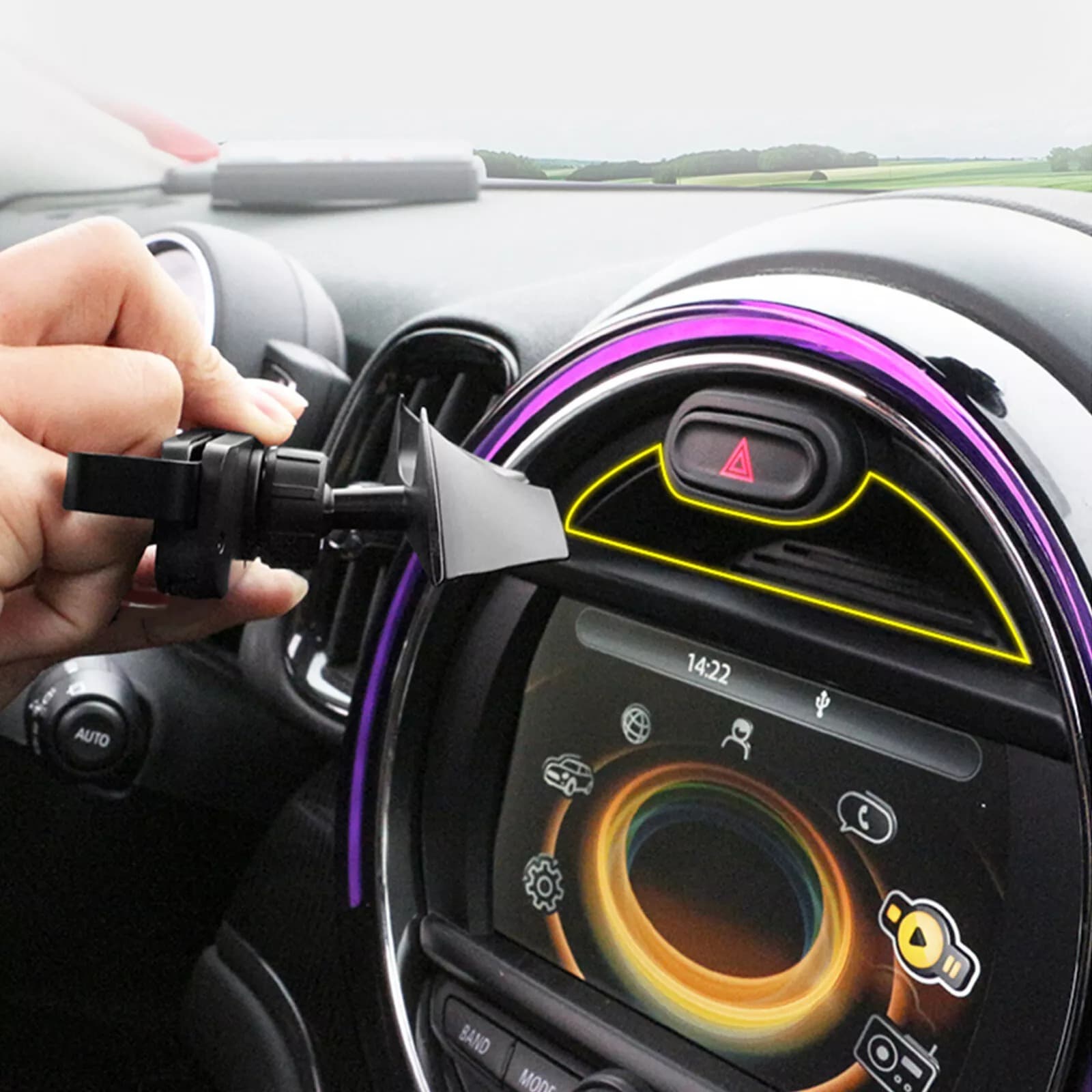 Metal Car Front Mount Phone St - Car Accessories Uk recension och pris