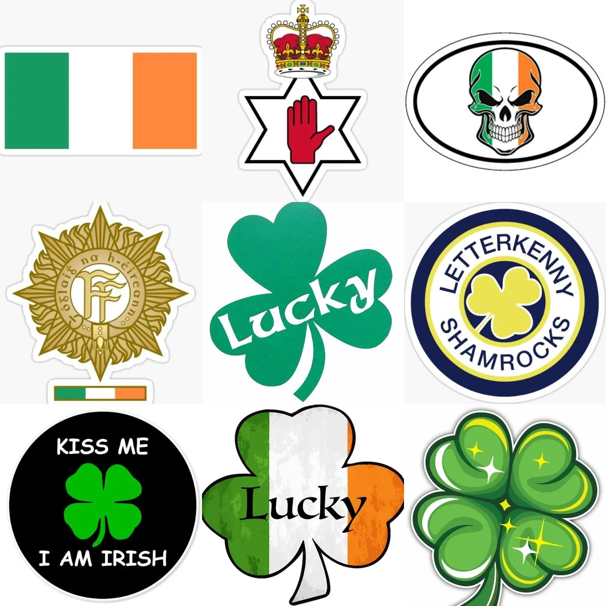 Ireland Flag Luck Clover Creat - Car Accessories Ireland recension och pris